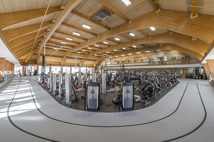 Weight Floor Gym Area and Indoor Track - Cooper Fitness Center Dallas