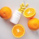 Oranges and vitamin C supplement