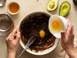 Avocados and brownie mix