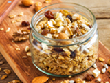 Cereal Snack Mix with Chocolate Chips, Dried Cranberries and Nuts