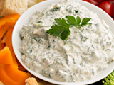Easy Make-ahead Spinach Dip with Crunchy Water Chestnuts