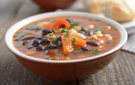 Hearty and Healthy Vegetarian Southwest Black Bean Soup Recipe