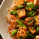 Asian Inspired Tofu with Lentils 