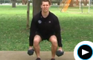 Dumbbell Squat Curl to Press Video Tutorial for Weight Training