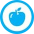 Icon of an apple