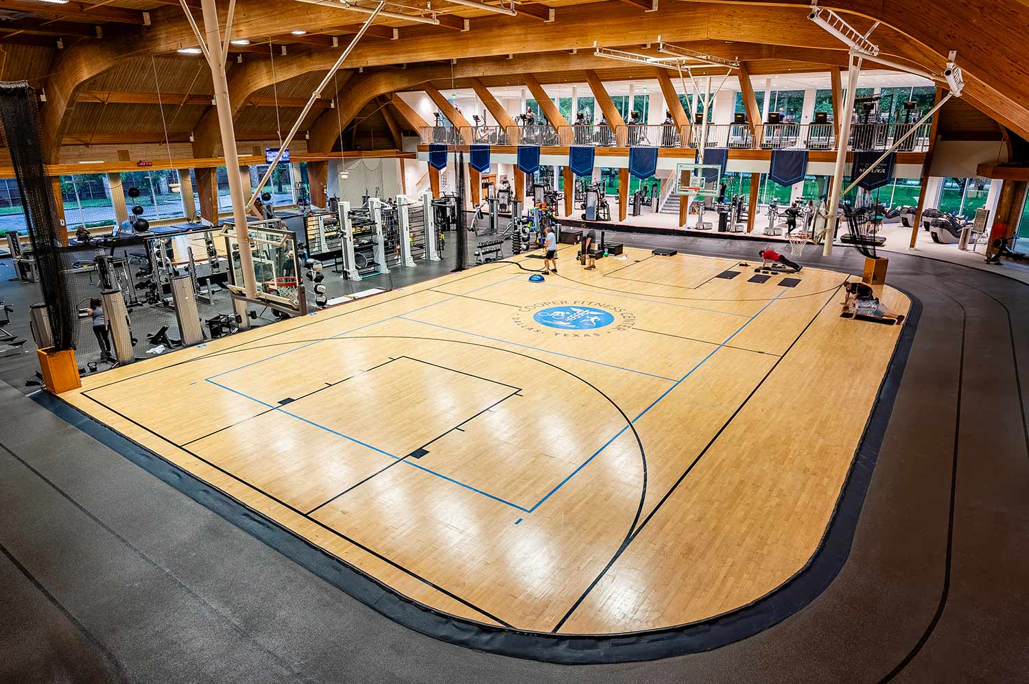 New fitness floor shot