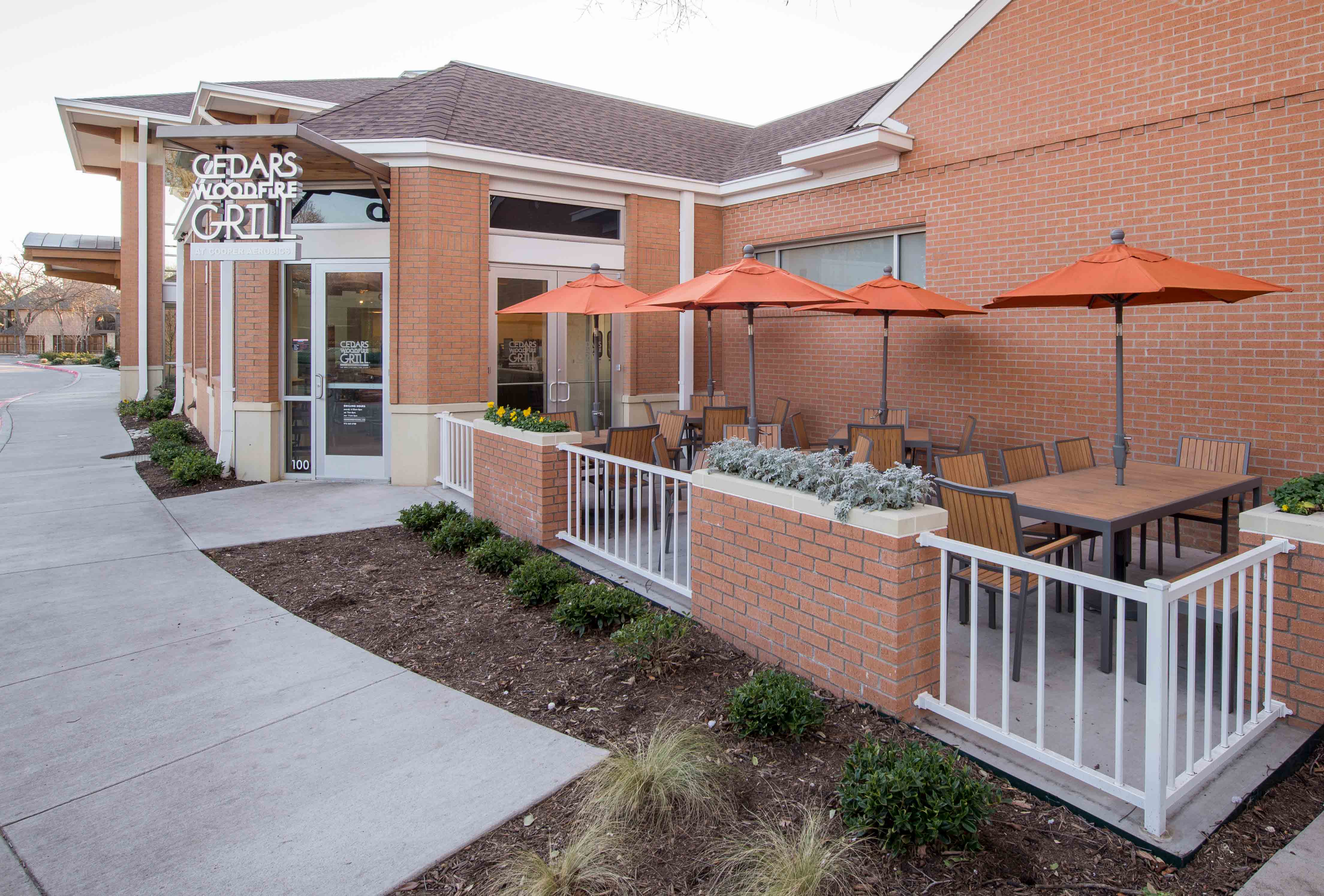 Cedars Woodfire Grill at Cooper Aerobics - Outdoor Patio