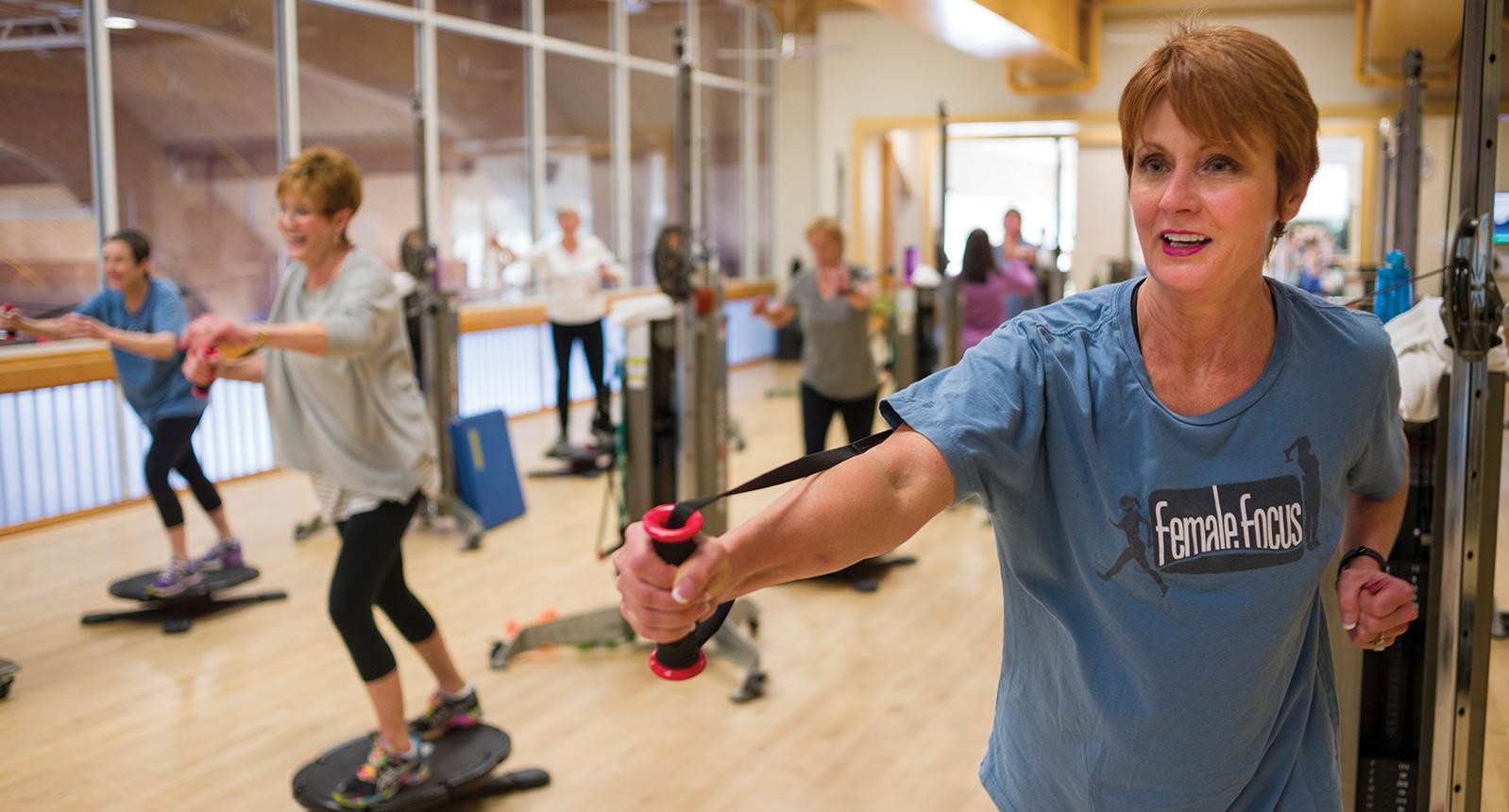 Cooper Female focus fitness class