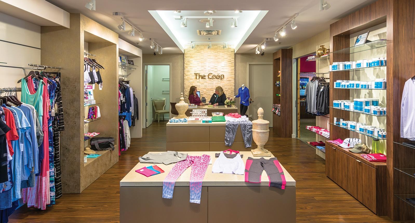 Image of the inside of the Coop Boutique Shop