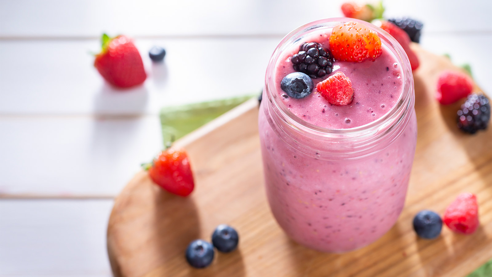 Super Berry Green Tea Smoothie