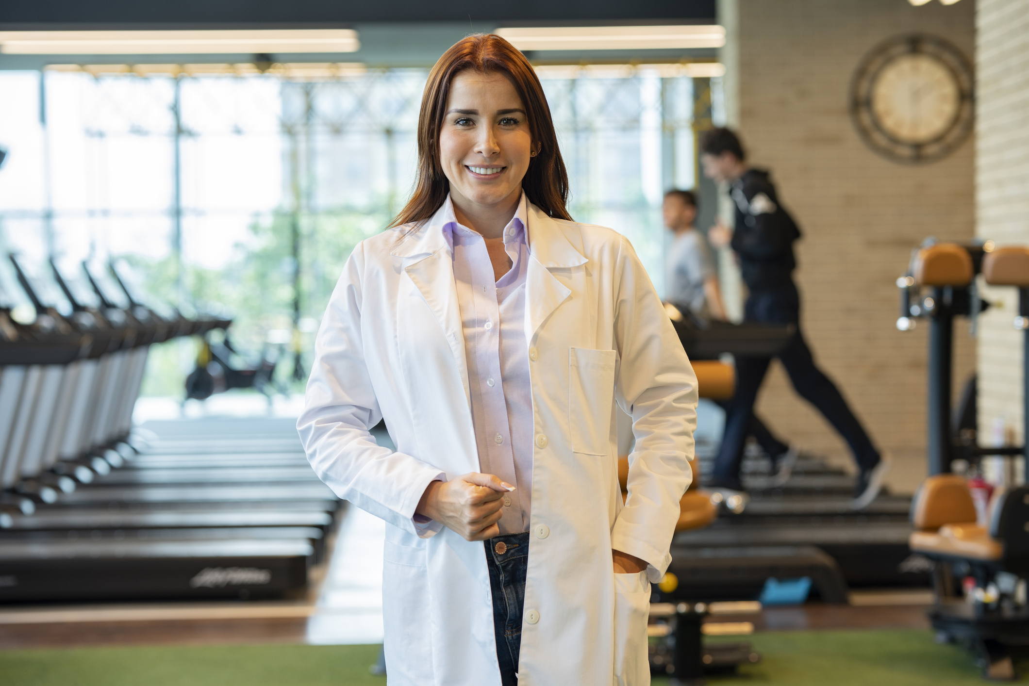 Doctor in gym