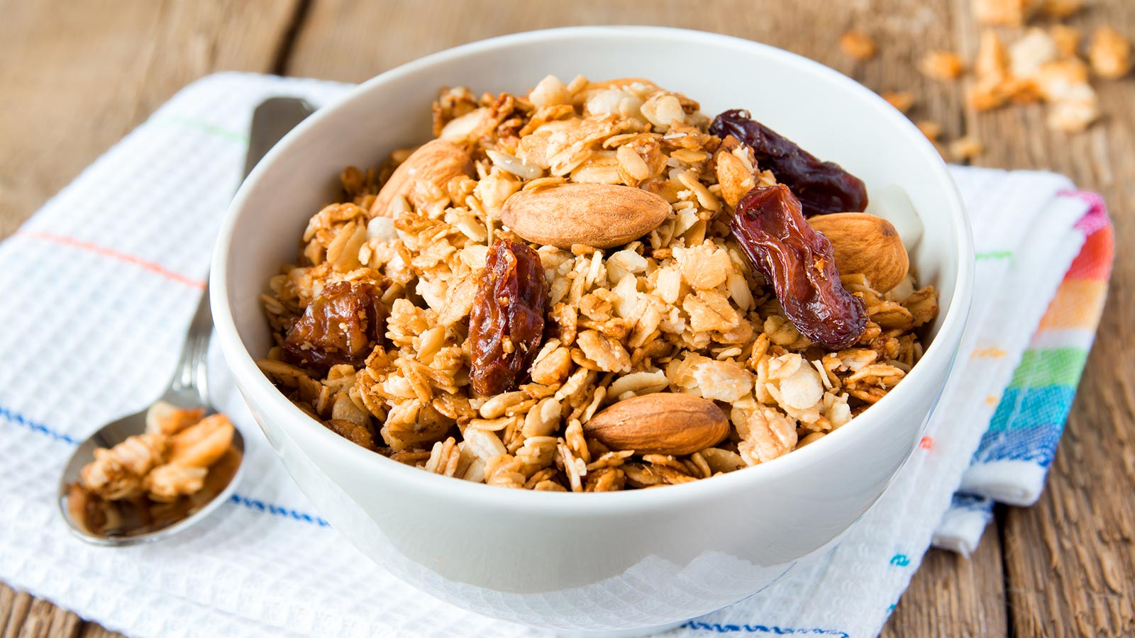 Crunchy Cranberry Almond Granola with Maple Syrup and Vanilla