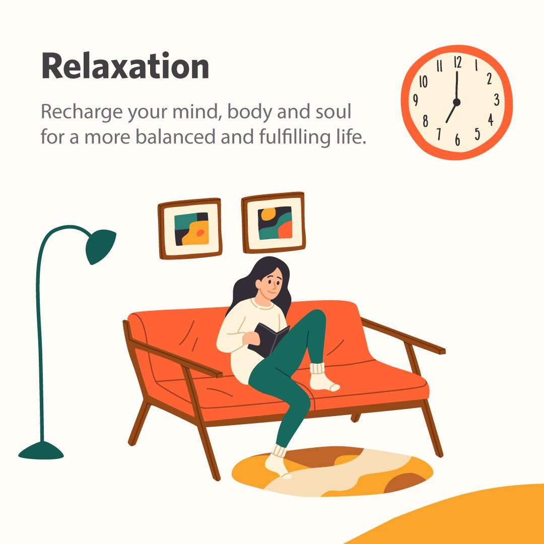 Cooper Aerobics relaxation graphic