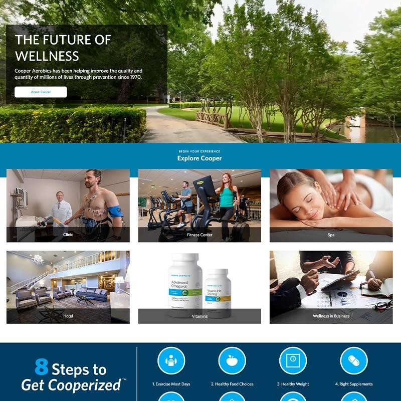 Cooper Aerobics homepage