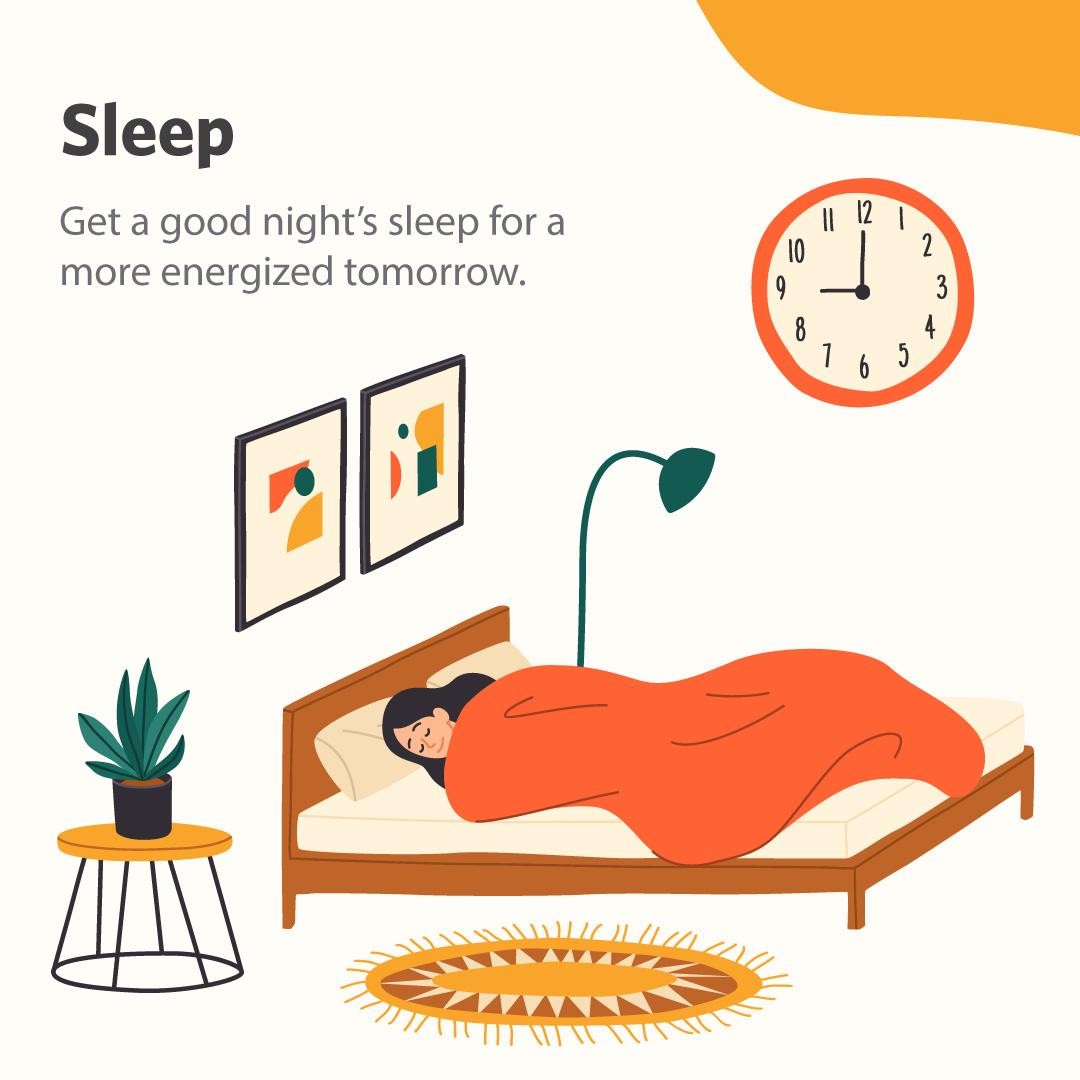 Cooper Aerobics sleep graphic