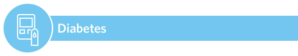 Diabetes icon in blue