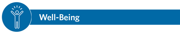 Well-Being icon in darker blue