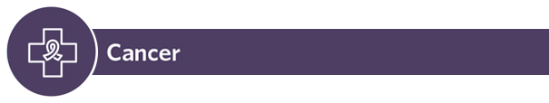 Cancer icon in purple