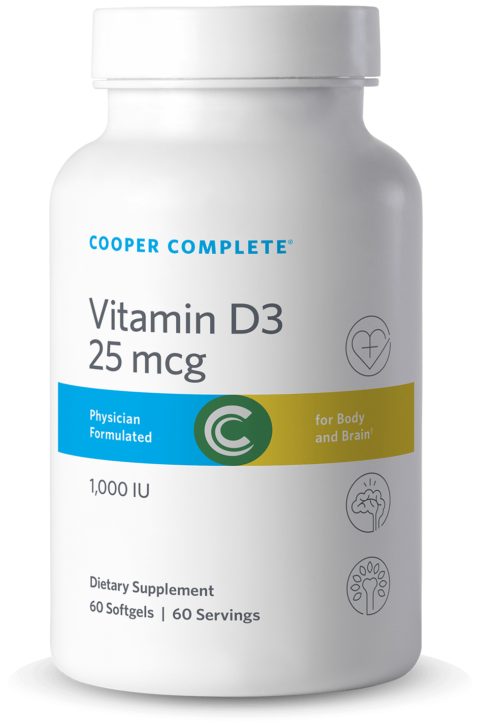 Vitamin D3 25 mcg (1000 IU) Supplement