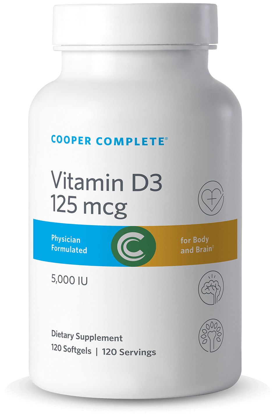 Vitamin D3 125 mcg (5000 IU) Supplement