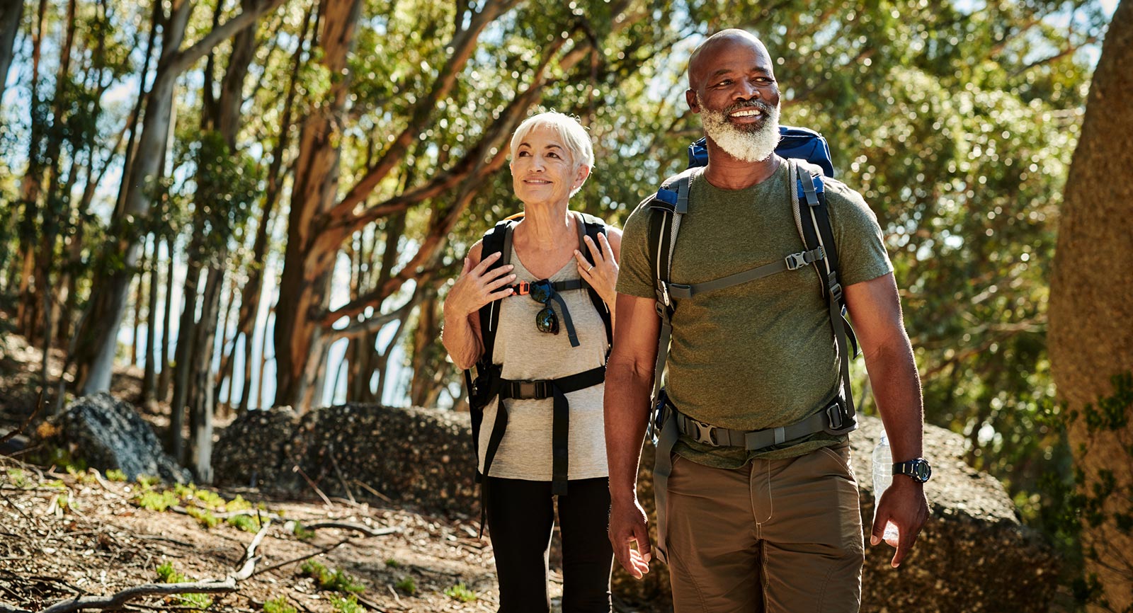 Man and Woman on a Hike