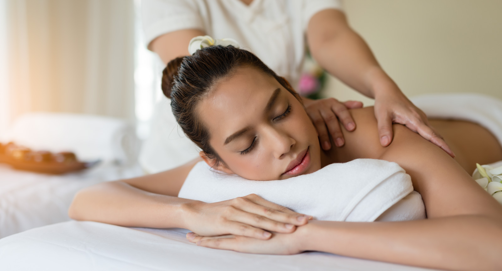 Women getting a massage
