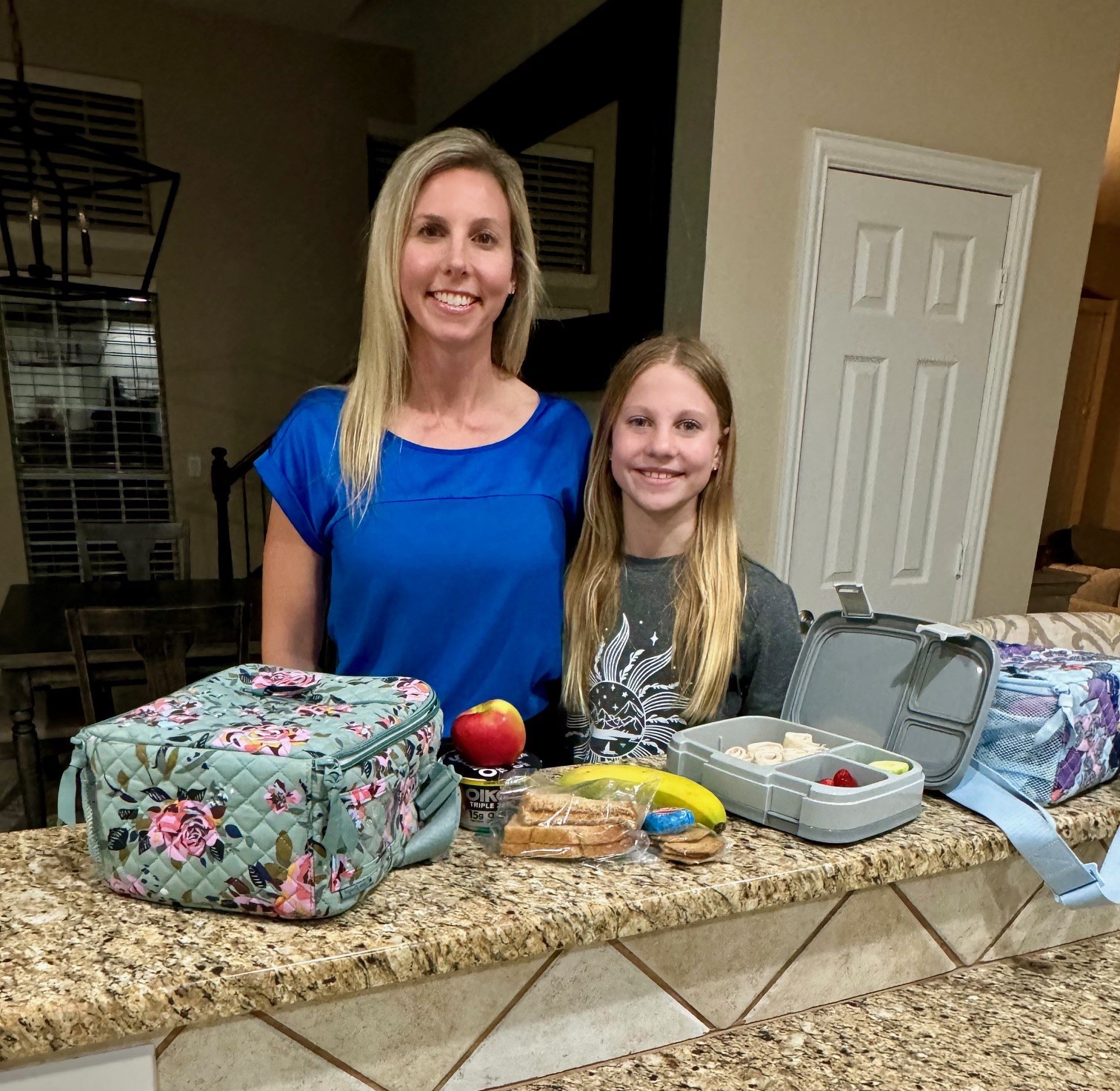 Kirstin Taylor, MS, RDN, LD with their daughter