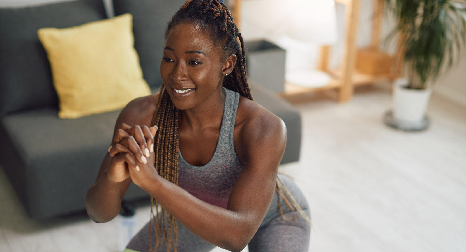 Woman doing squat