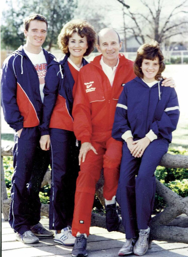 The Cooper family: Tyler, Millie, Kenneth and Berkley, 1980s