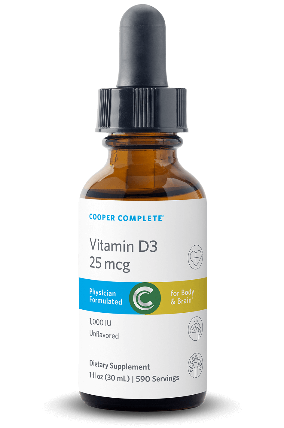 Vitamin D3 25 mcg (1000 IU) Liquid Drops